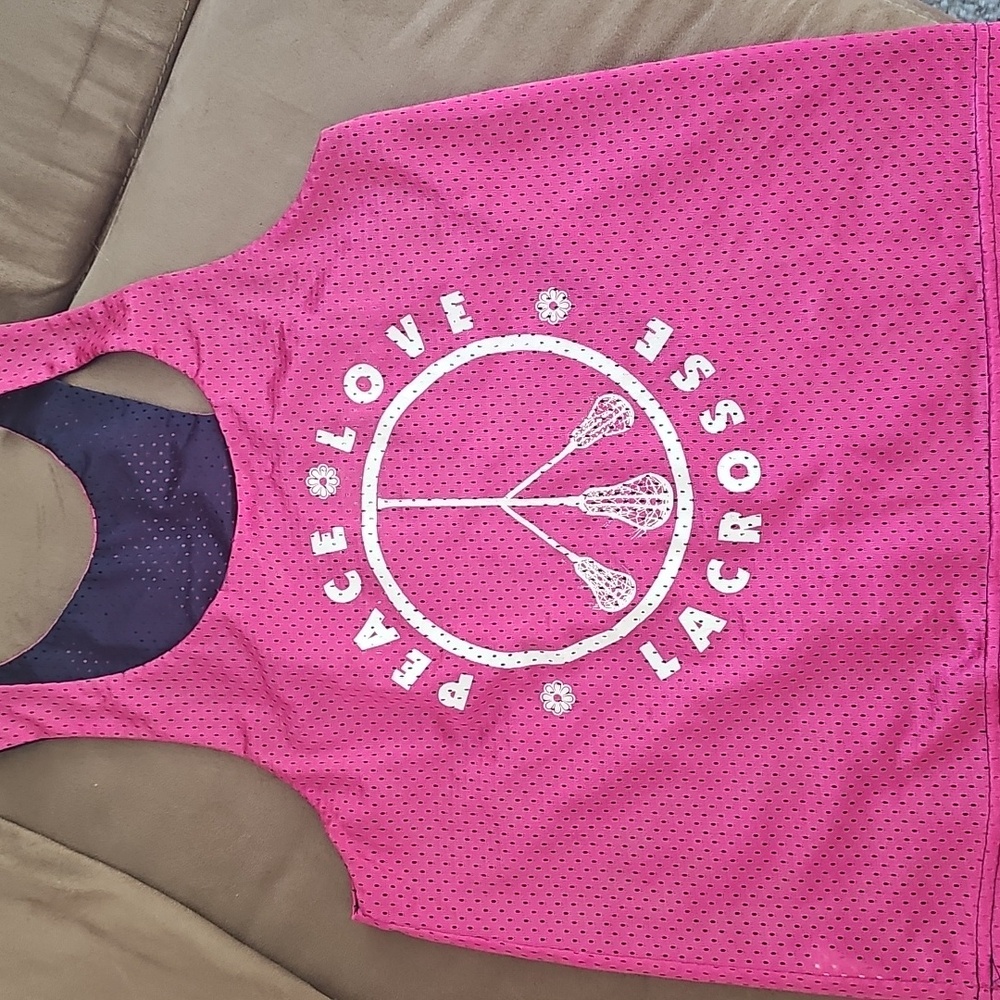 LAX Penny, XS Reversable Pink & Navy Blue Lacrosse